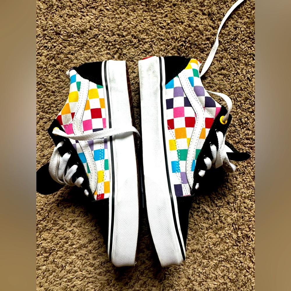 Pride Rainbow Checked Vans